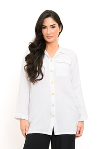 Temple Blouse, White