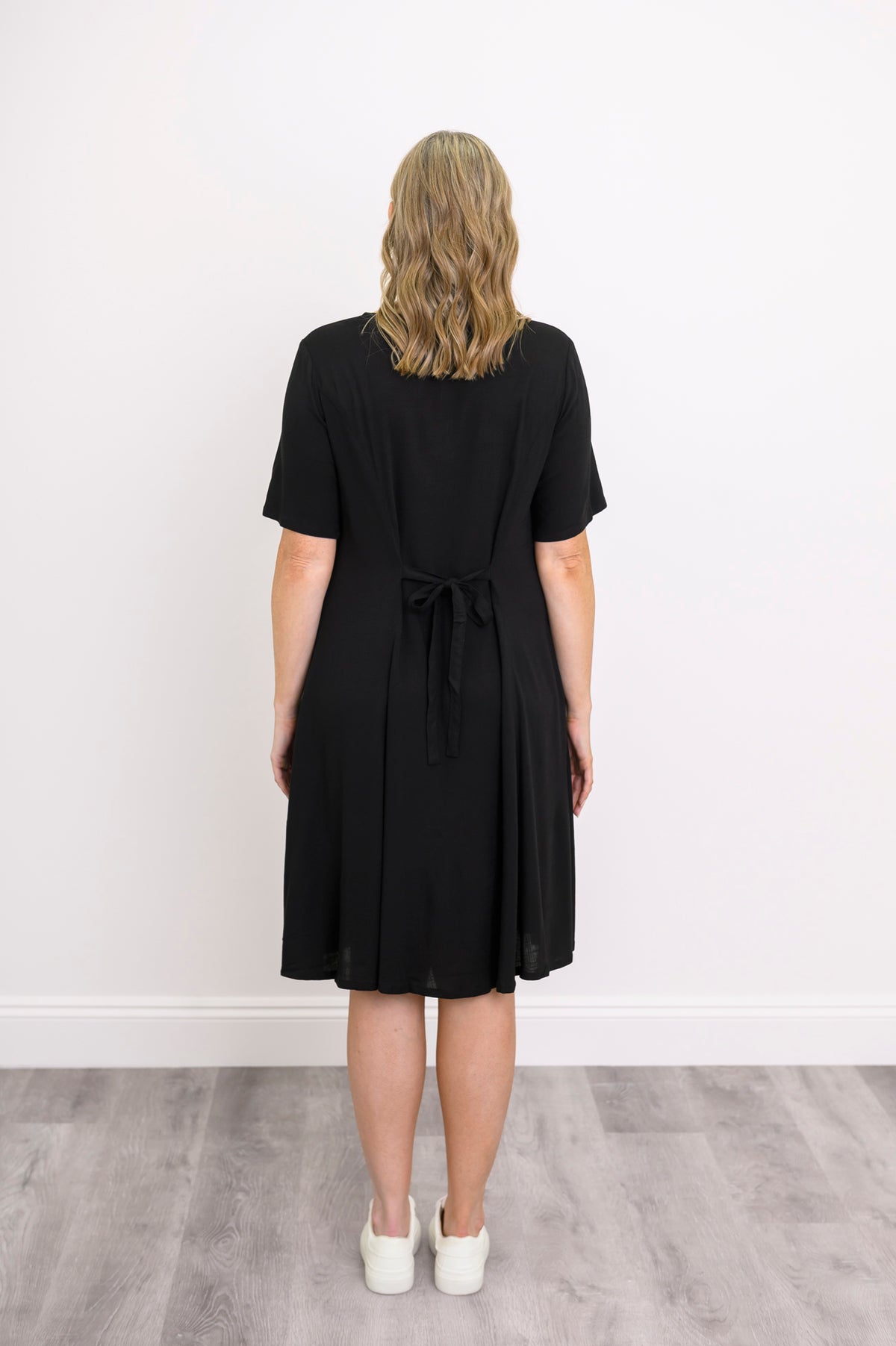 Teresa Dress, Black, Linen Bamboo