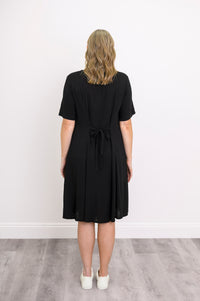 Teresa Dress, Black, Linen Bamboo