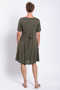 Teresa Dress, Khaki, Linen Bamboo