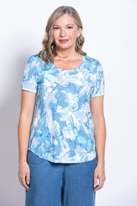 Tessa Tee, Denim Clouds, Bamboo