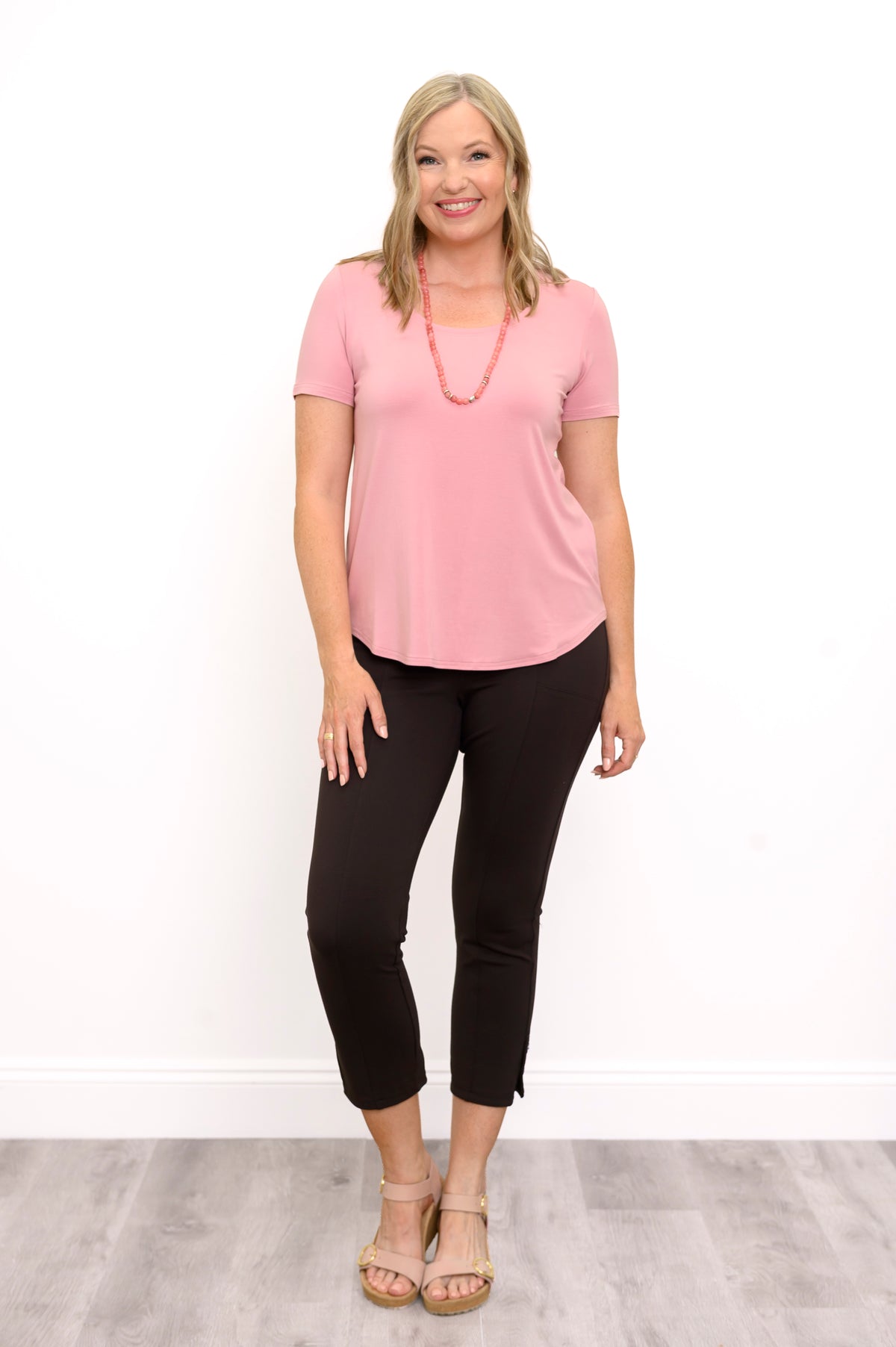 Tessa Tee, Dusty Rose, Bambou