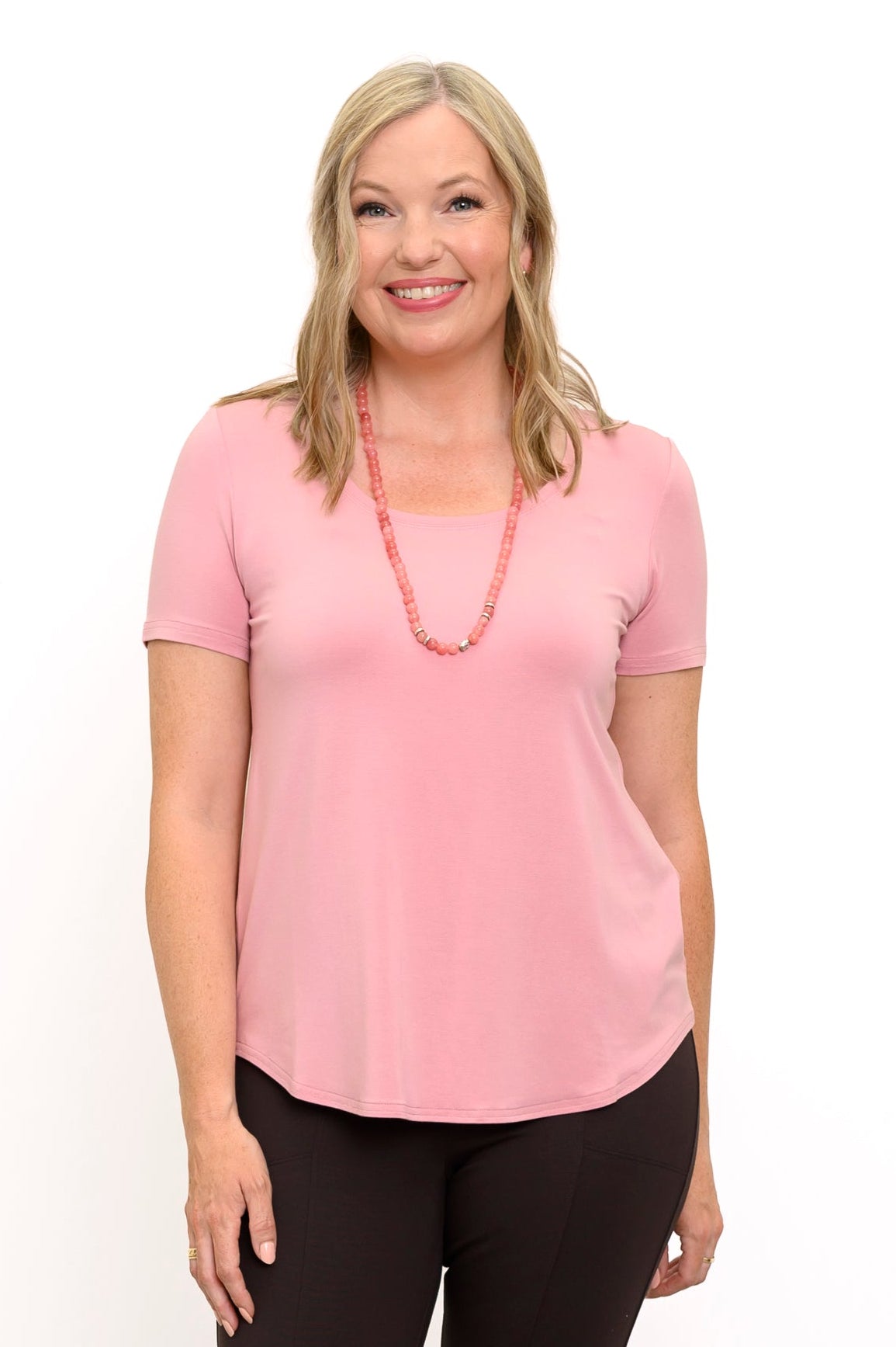 Tessa Tee, Dusty Rose, Bambou