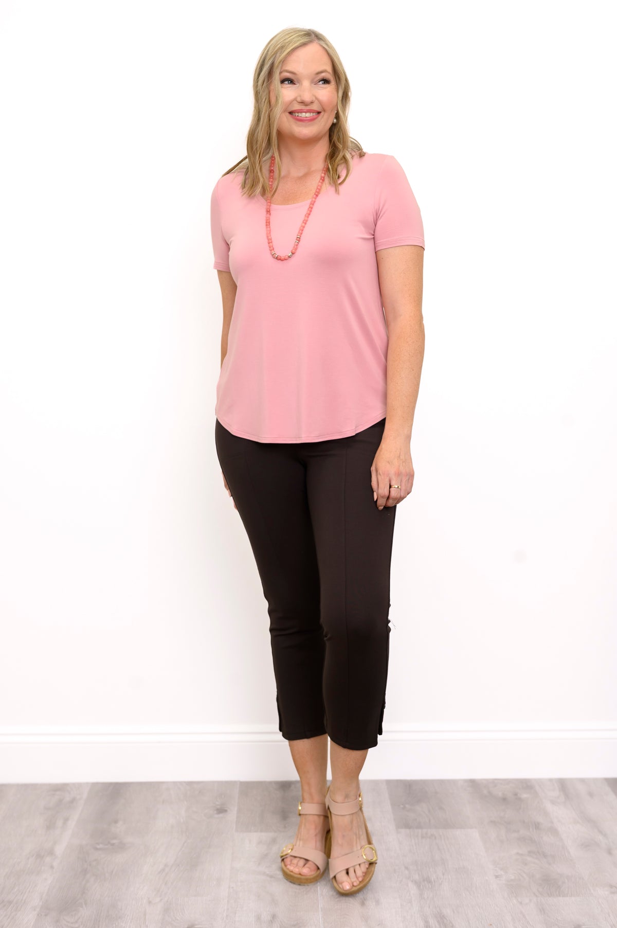 Tessa Tee, Dusty Rose, Bambou