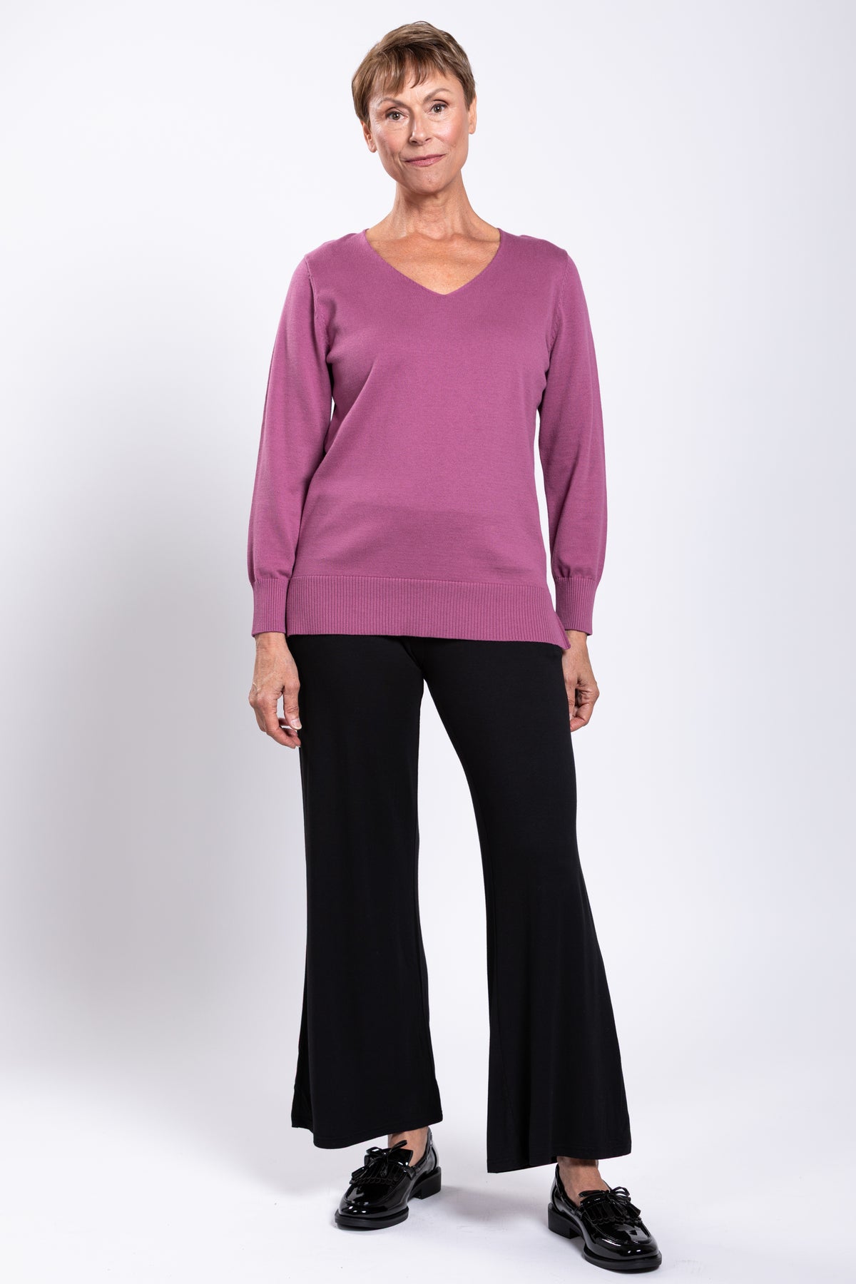 Tiff Sweater, Rose, Cotton