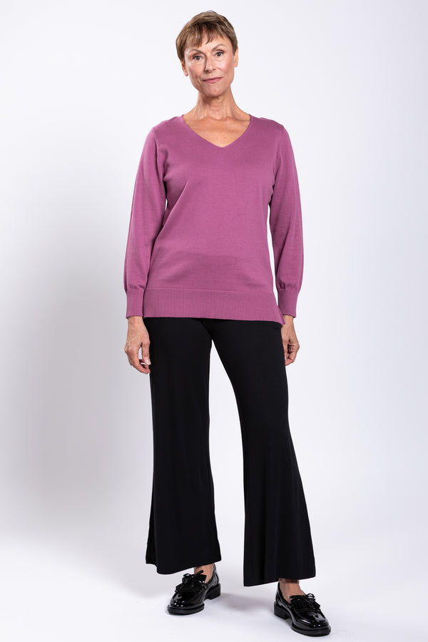 Tiff Sweater, Rose, Cotton