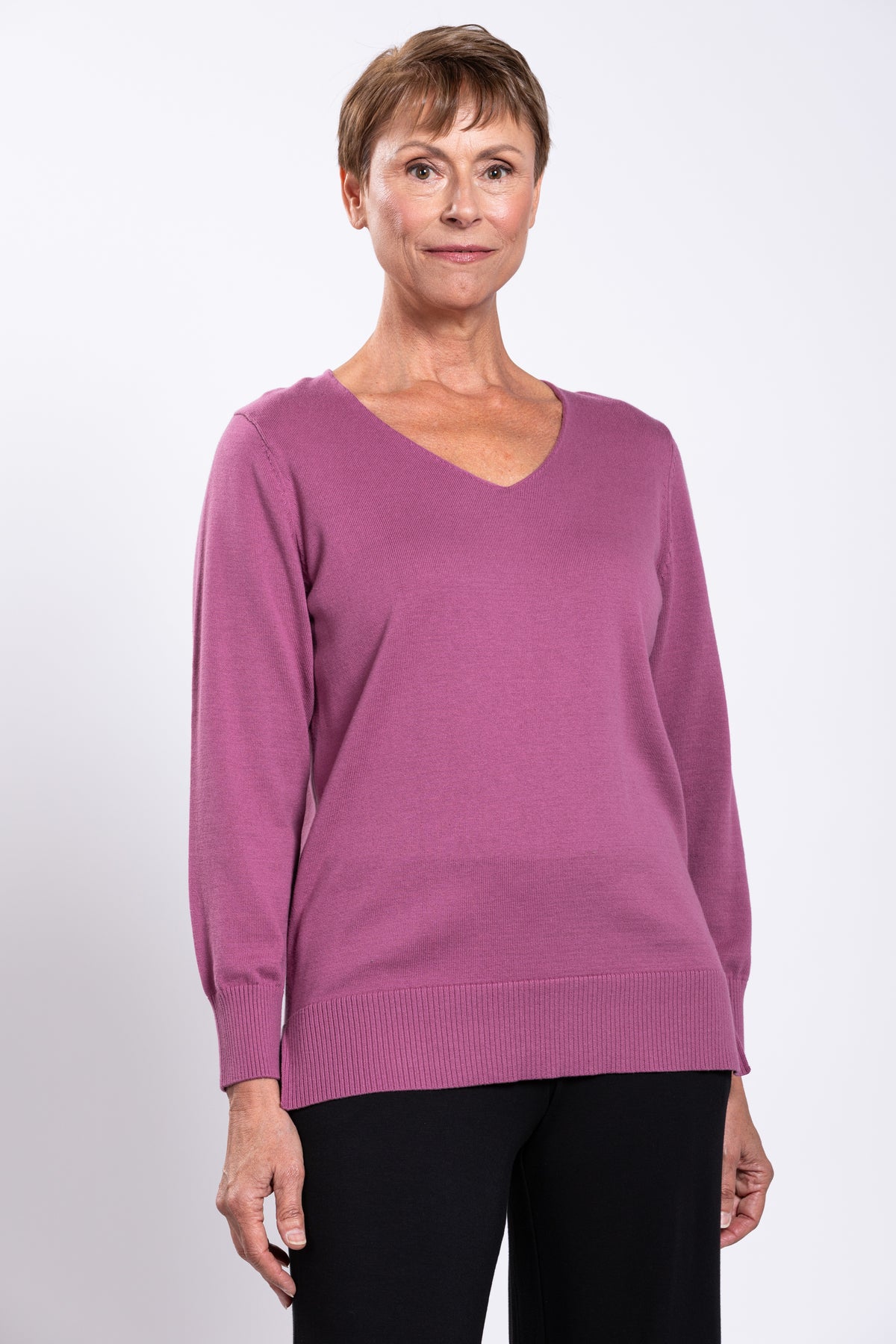 Tiff Sweater, Rose, Cotton