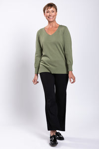 Tiff Sweater, Sage, Cotton