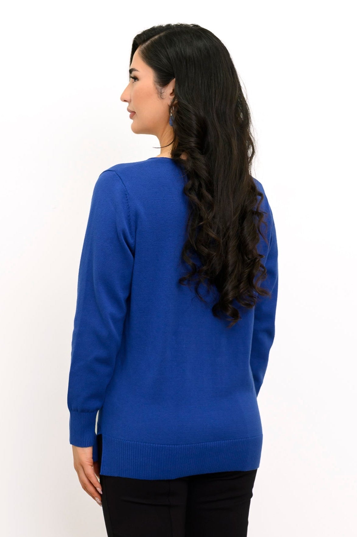 Tiff Sweater, Absolute Blue, Cotton