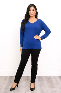 Tiff Sweater, Absolute Blue, Cotton
