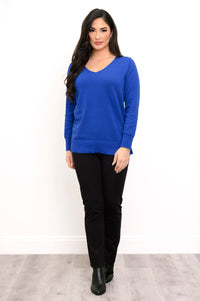 Pull Tiff, Bleu absolu, Coton