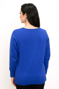 Pull Tiff, Bleu absolu, Coton