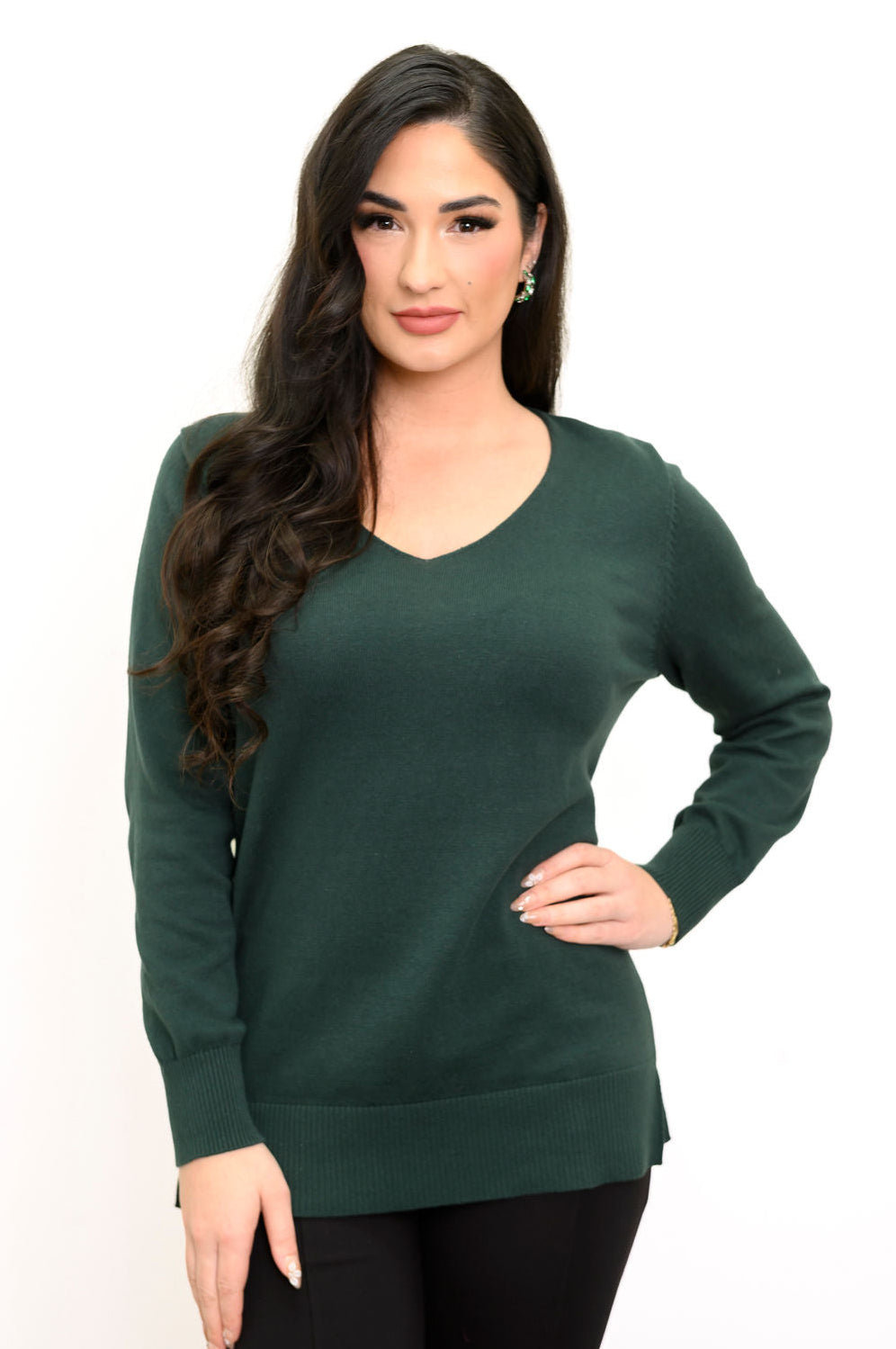 Tiff Sweater, Dark Forest, Cotton