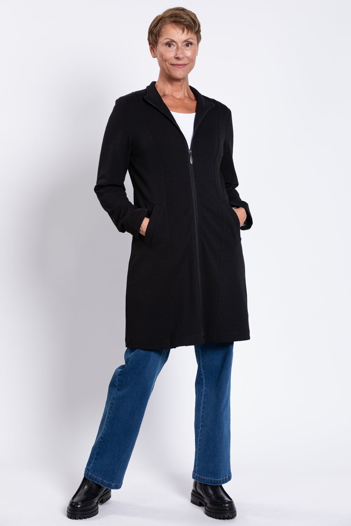 Tracy Coat, Black, Bamboo