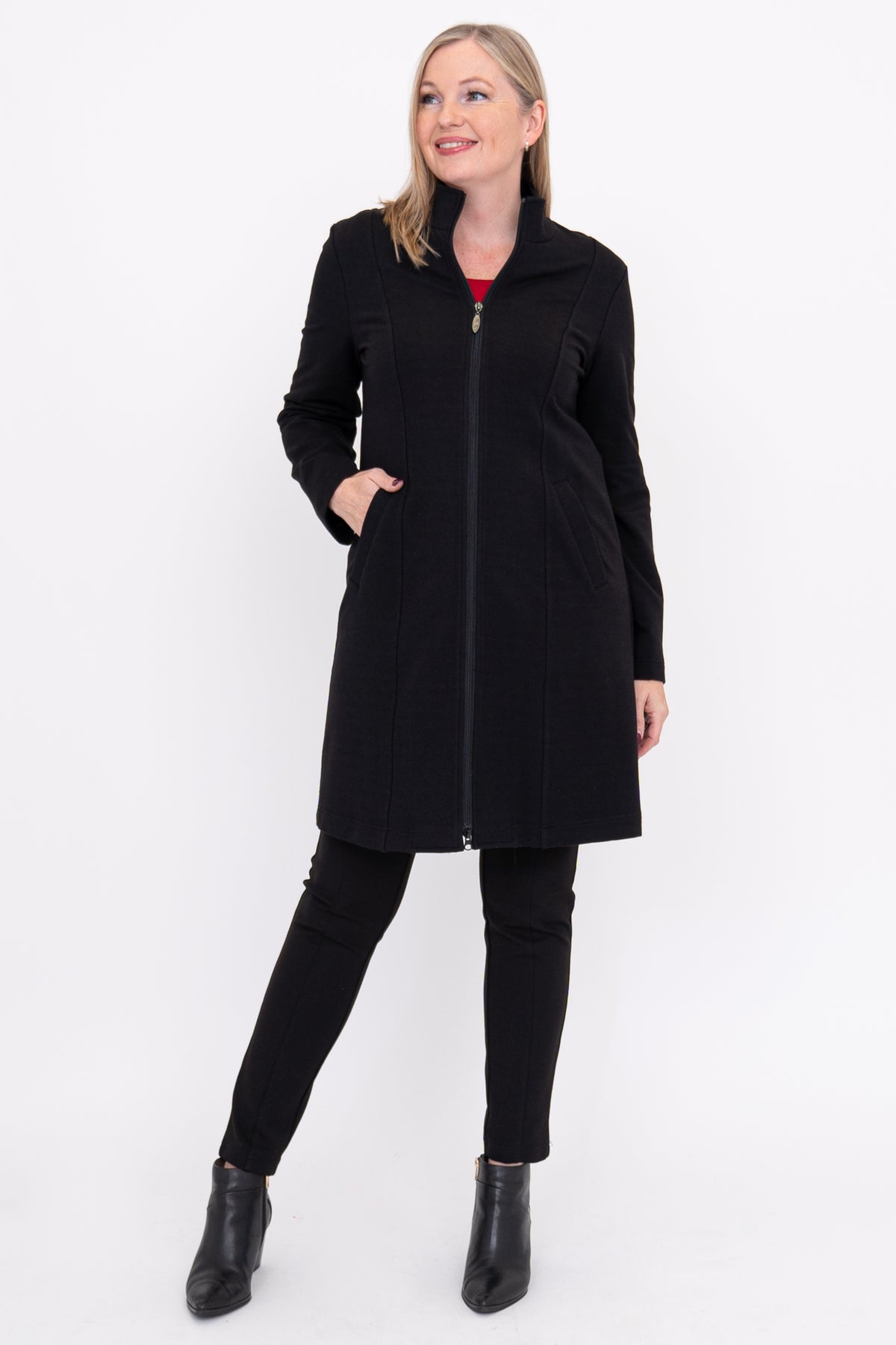 Tracy Coat, Black, Bamboo