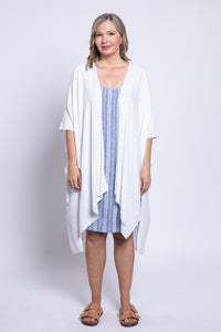 Velma Dress, Denim Stripe, Linen Viscose