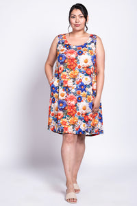 Velma Dress, Violet Crochet, Linen Bamboo