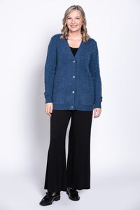 Ventura Cardigan, Denim, Wool Cashmere