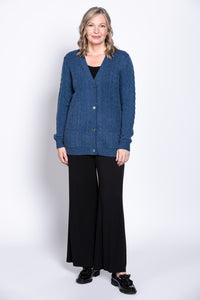 Ventura Cardigan, Denim, Wool Cashmere
