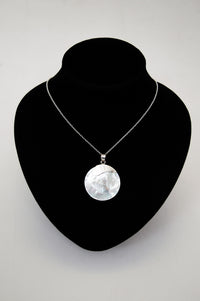 White Round Shell Necklace - 004