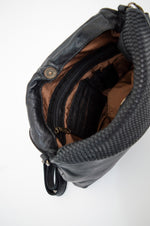 Handbag 072, Black, Leather