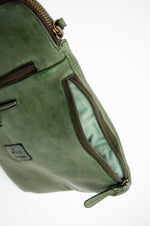 Handbag 097, Olive, Leather