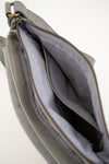 Handbag 098, Grey, Leather
