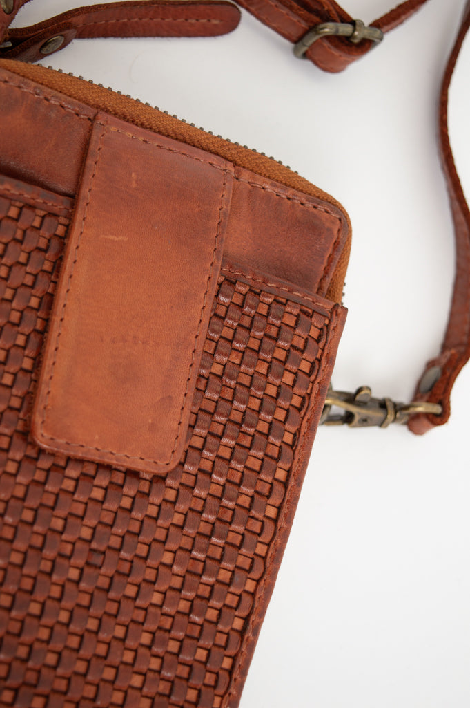 Handbag 500, Cognac, Leather