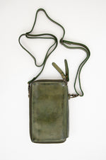 Handbag 500, Olive, Leather