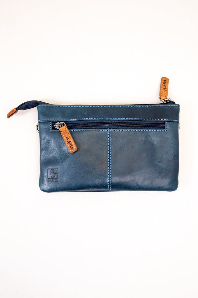 Adrian Klis 1544 Purse, Blue, Leather