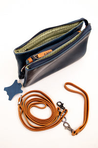 Adrian Klis 1544 Purse, Blue, Leather