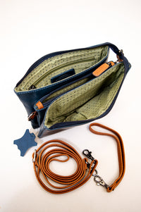 Adrian Klis 1544 Purse, Blue, Leather