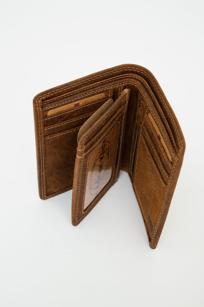 Adrian Klis 221 Bill Fold, Buffalo Leather