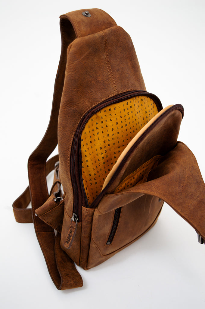 Adrian Klis 2854 Sling Bag, Buffalo Leather – LTD CAD Retail Blue