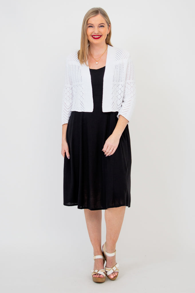 aldi black and white dress Aldi black and white floral dress with pockets