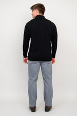 Andrew Sweater, Black, 100% Merino Wool