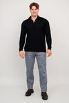 Andrew Sweater, Black, 100% Merino Wool