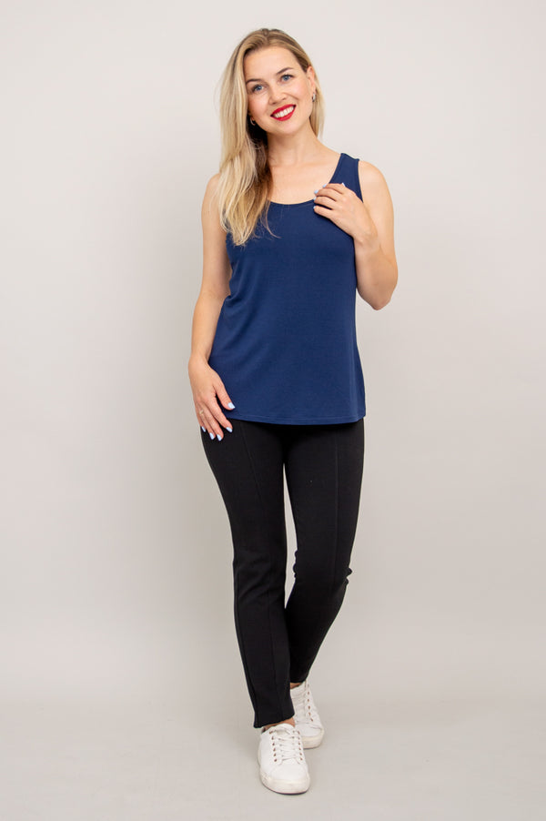 Avalon Tank, Indigo, Bambou