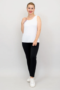 Avalon Tank, White, Bamboo