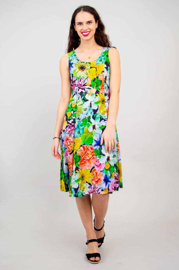 Avery Dress, Disco, Linen Bamboo