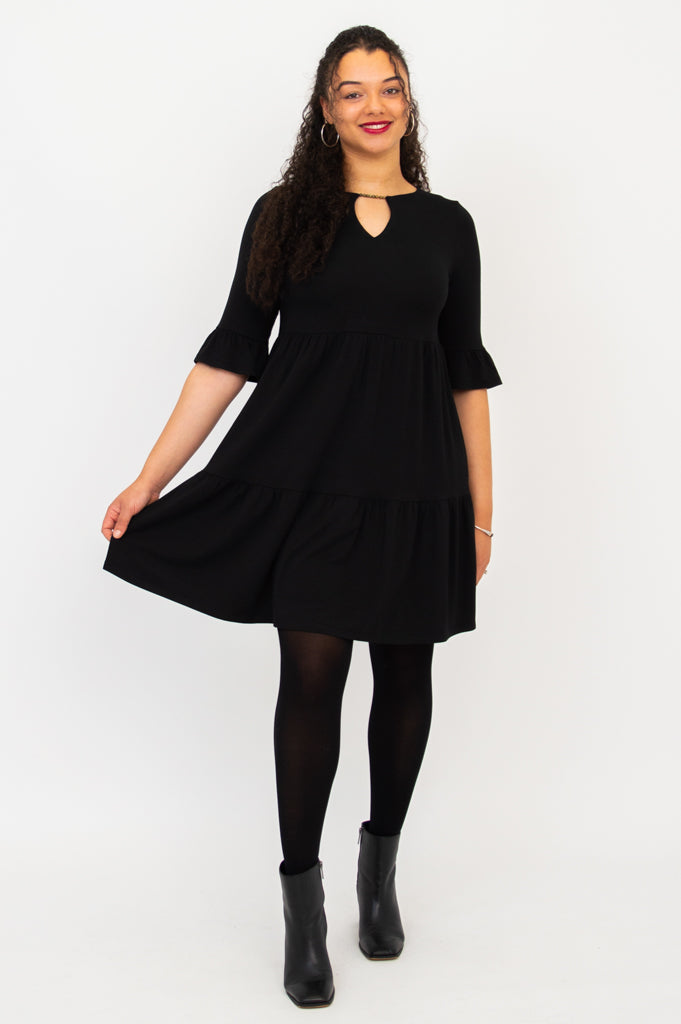 Bernadette Dress, Black, Bamboo - Final Sale LTD CAD Retail Blue Sky Clothing Co Bernadette Dress, Black, Bamboo - Final Sale LTD CAD Retail Blue Sky Clothing Co