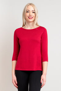 Betula Sweater, Lipstick, Bamboo Cotton - Final Sale