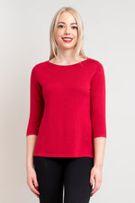 Betula Sweater, Lipstick, Bamboo Cotton