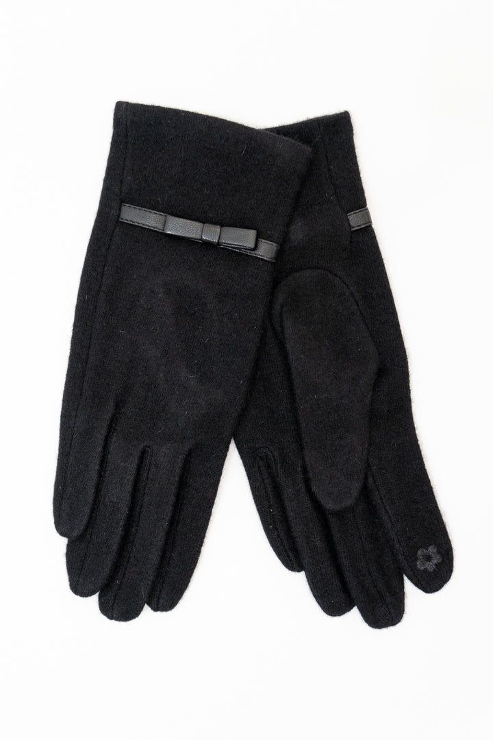 Wool Gloves, Black (Style 4)