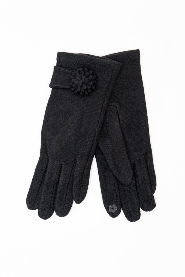 Wool Gloves, Black (Style 5)