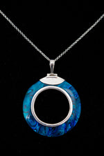 Blue Pava Pendent Necklace - 768