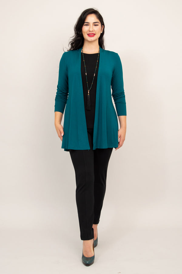 Chopra Jacket, Teal, Bamboo