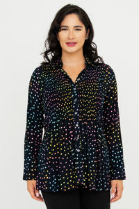 Cindy L/S Blouse, Rainbow