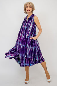 Cissy  Dress, Plum Rays