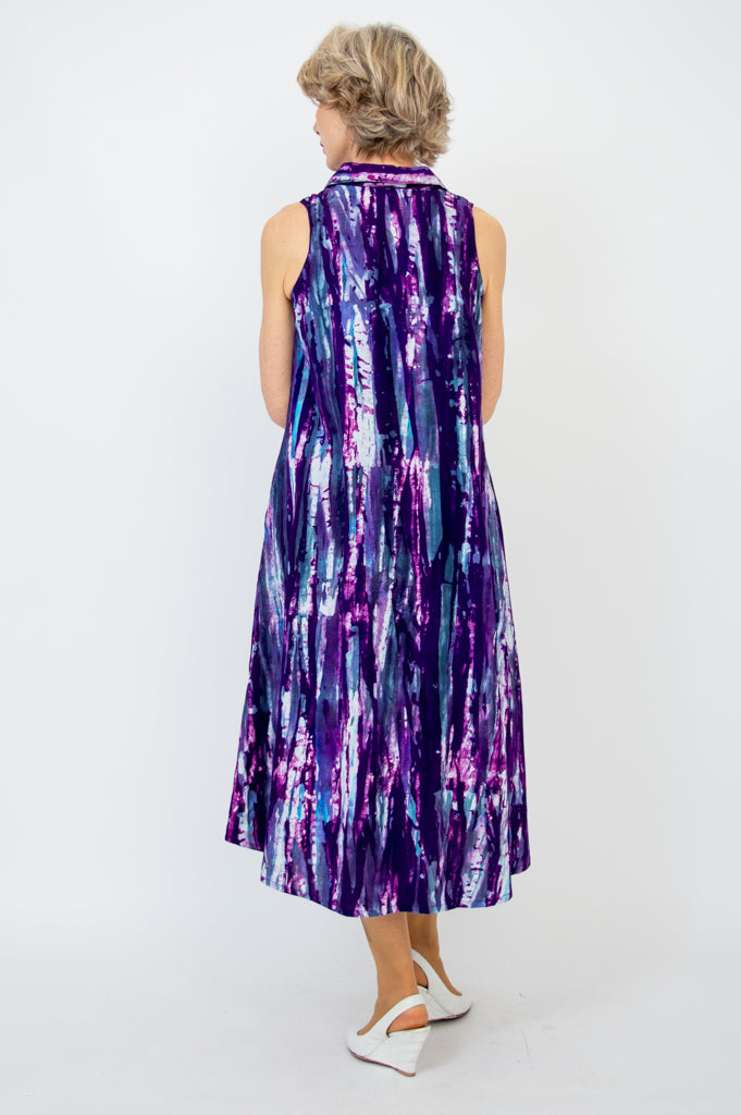 Cissy  Dress, Plum Rays
